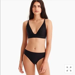 J. Crew Plunge V-neck Bikini Top